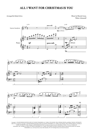 All I Want For Christmas Is You (arr. Rafael Alves)