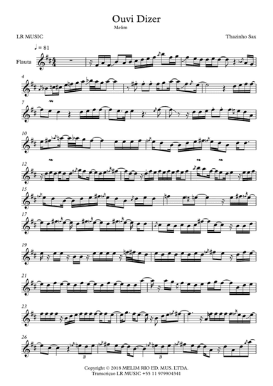 Ouvi Dizer (arr. Lucas Rocha)