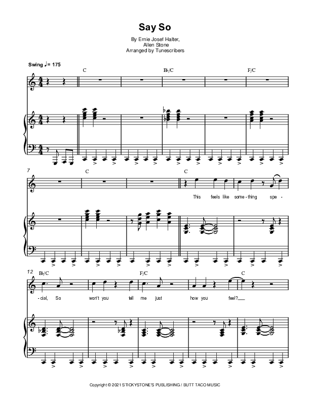 Say So (arr. Tunescribers)