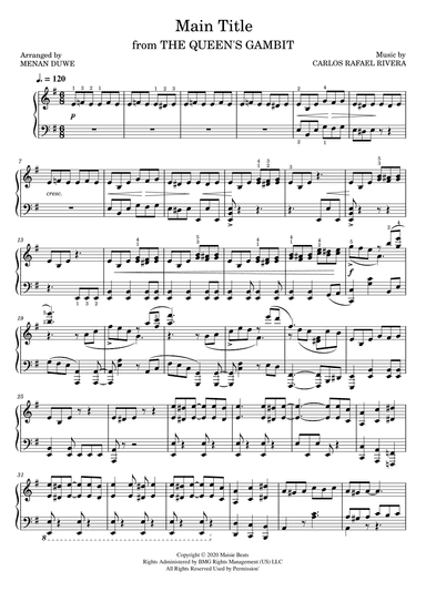 Main Title (arr. Menan Duwe)