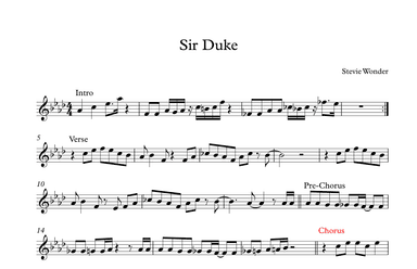 Sir Duke (arr. Nathan Kersey-Wilson)