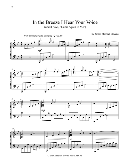 In the Breeze I Hear Your Voice
