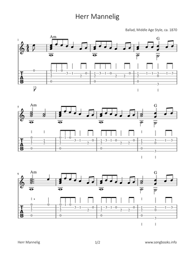 Herr Manneling (arr. Bettina Schipp)