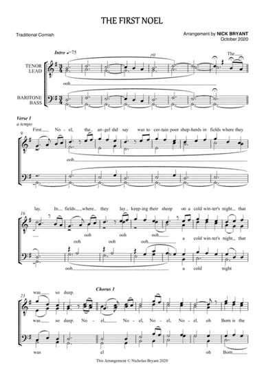 The First Noel (arr. Nick Bryant)