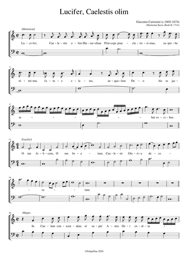 Lucifer Caelestis olim (arr. Early Music Scores)