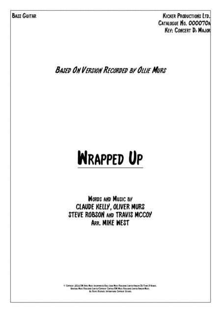 Wrapped Up (arr. Mike West)