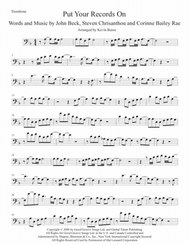 Put Your Records On (arr. Kevin Busse)
