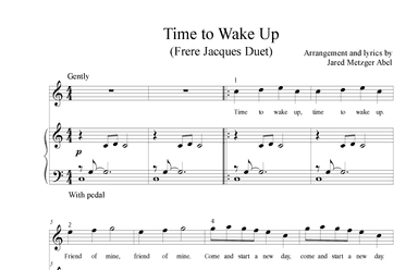 Time To Wake Up (Frere Jacques) (arr. Jared Metzger Abel)