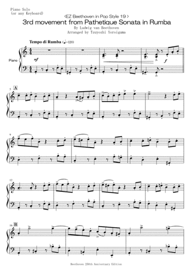 3rd movement from Pathetique Sonata in Rumba (arr. Tsuyoshi Yoroiguma)