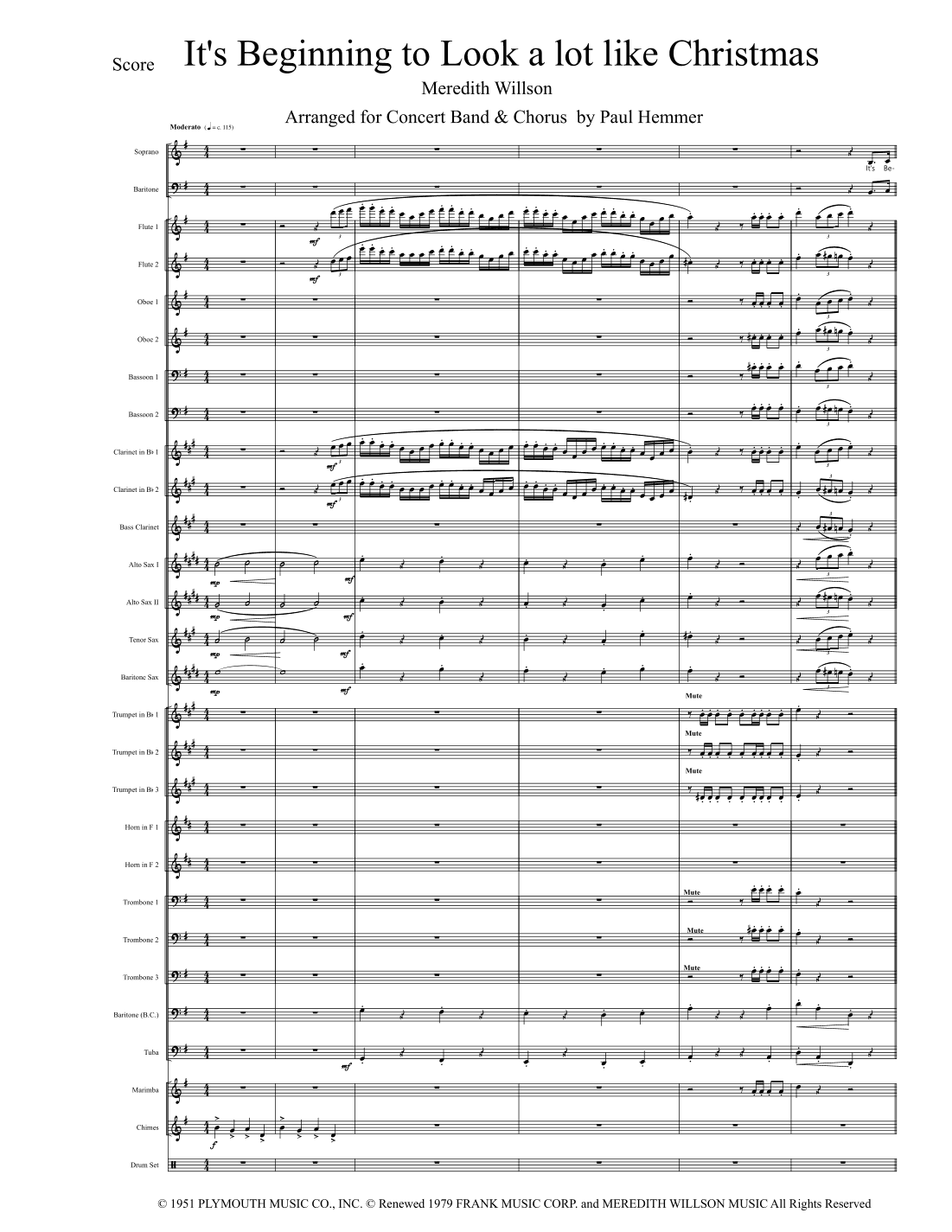 It's Beginning To Look Like Christmas (arr. Paul Hemmer)