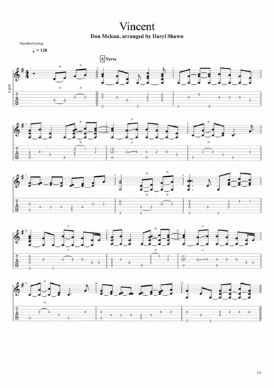 Vincent (Starry Starry Night) (arr. Daryl Shawn)