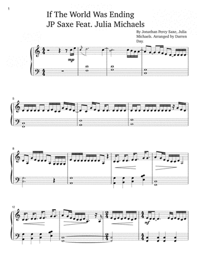 If The World Was Ending (arr. Darren Day)