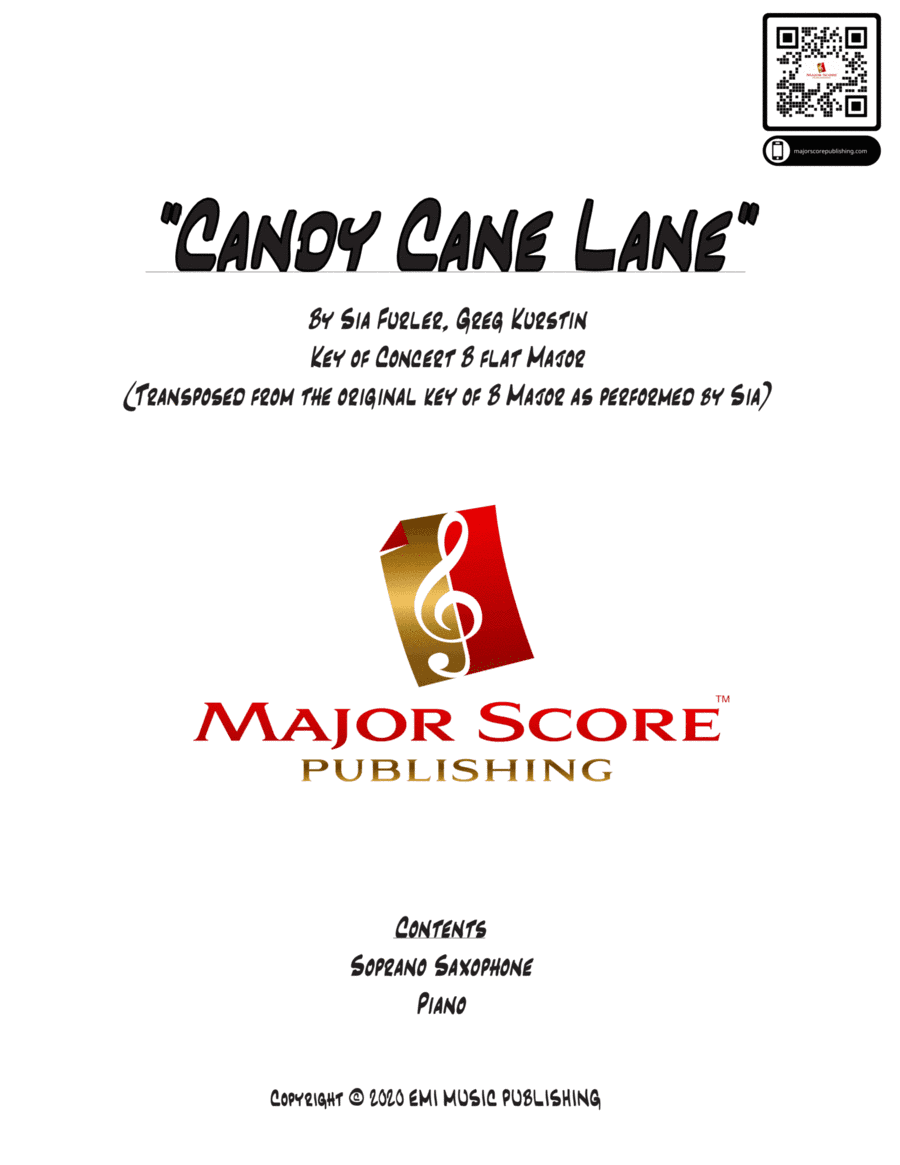 Candy Cane Lane (arr. MAJOR SCORE PUBLISHING TM.)