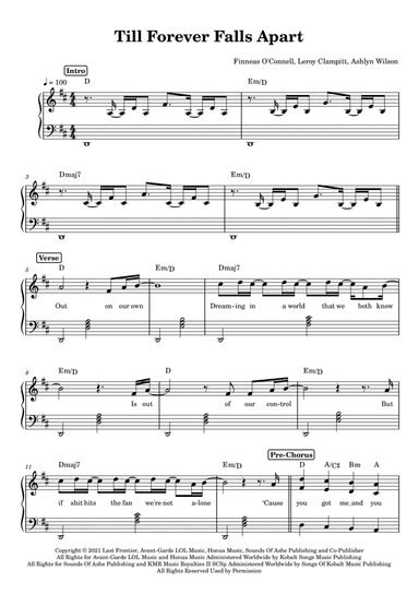 Till Forever Falls Apart (arr. Anacrusa)