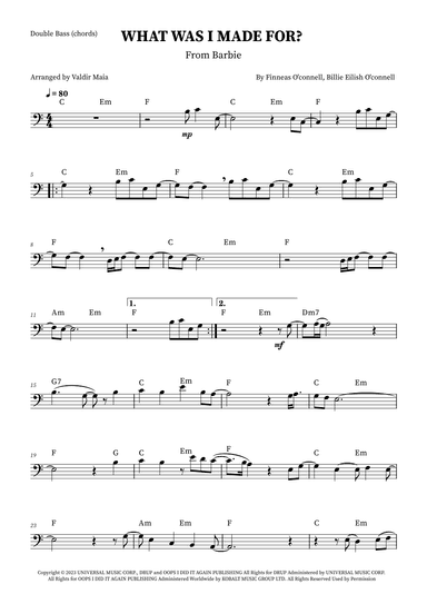 What Was I Made For? (arr. Valdir Maia)