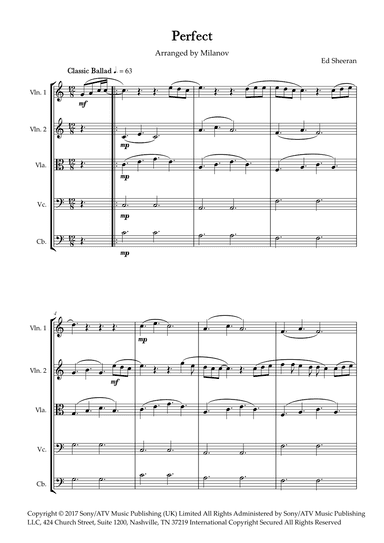 Perfect (arr. Milanov)
