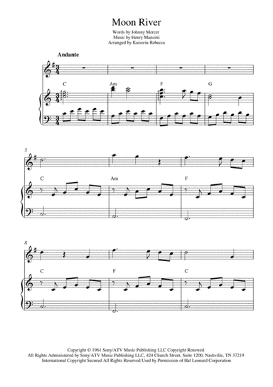 Moon River (arr. Kaiserin Rebecca)
