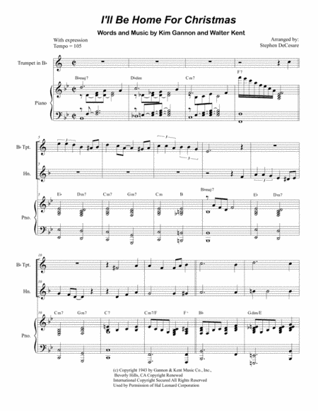 I'll Be Home For Christmas (arr. Stephen DeCesare)
