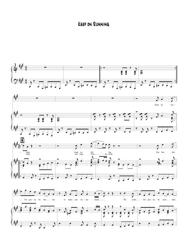 Keep On Running (arr. Biegler)