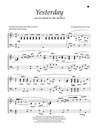 Yesterday (arr. Lorie Line)