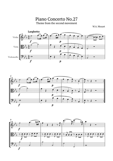 Piano Concerto No.27 (arr. André Nusa)