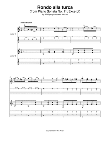 Rondo alla turca (arr. Mark Phillips)