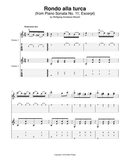 Rondo alla turca (arr. Mark Phillips)