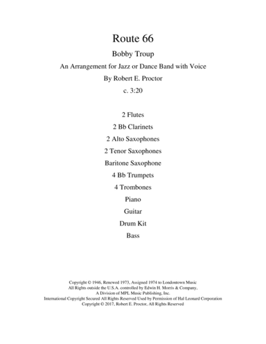 Route 66 (arr. Robert E. Proctor)