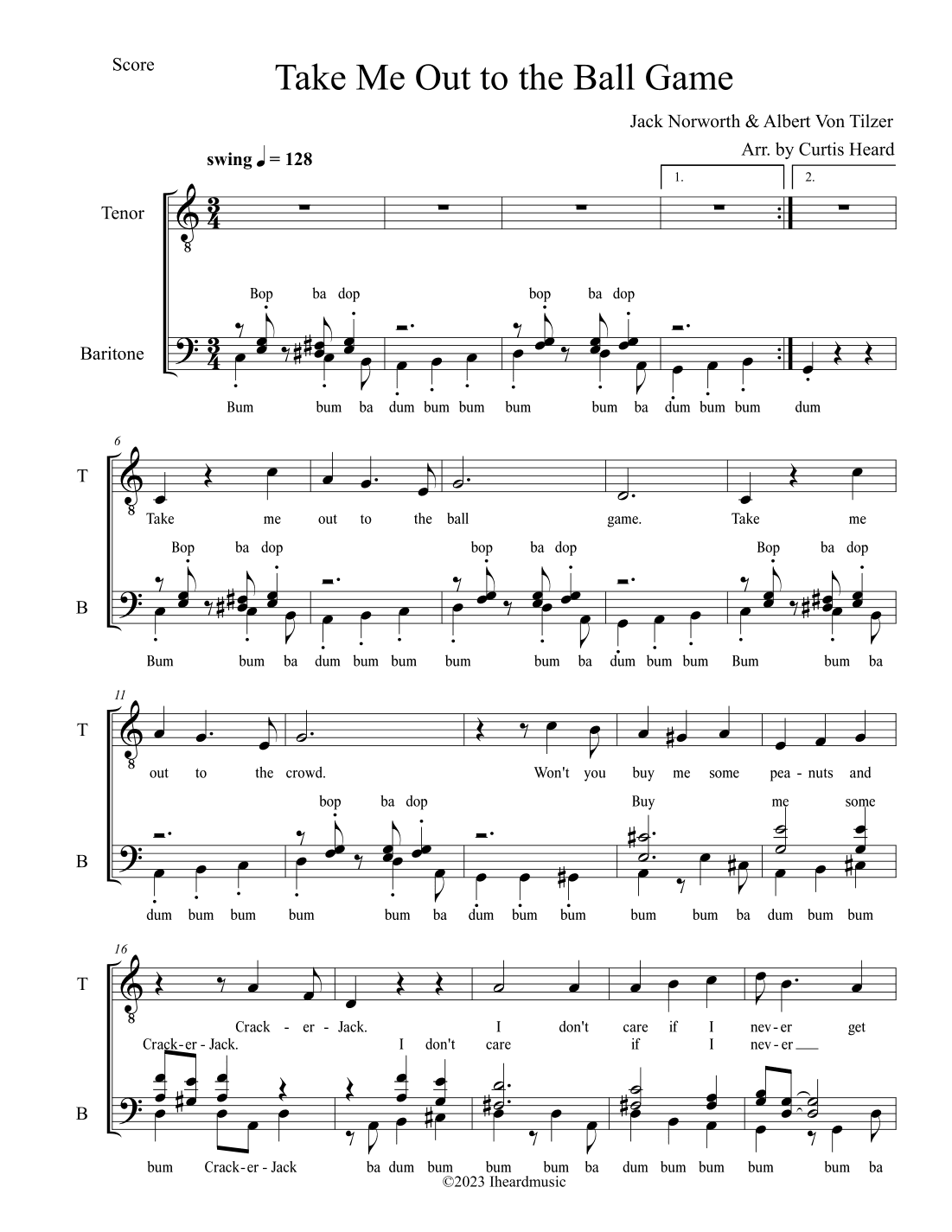 Take Me Out to the Ball Game (arr. Curtis Heard)