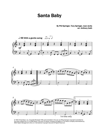 Santa Baby (arr. Anthony Gath)
