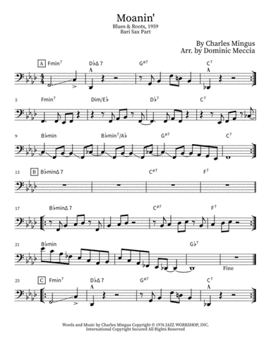 Moanin' (arr. Dominic Meccia)