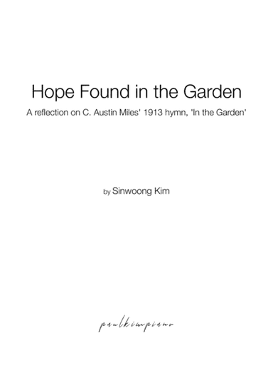 Hope Found in the Garden (Piano Solo in Db Major)