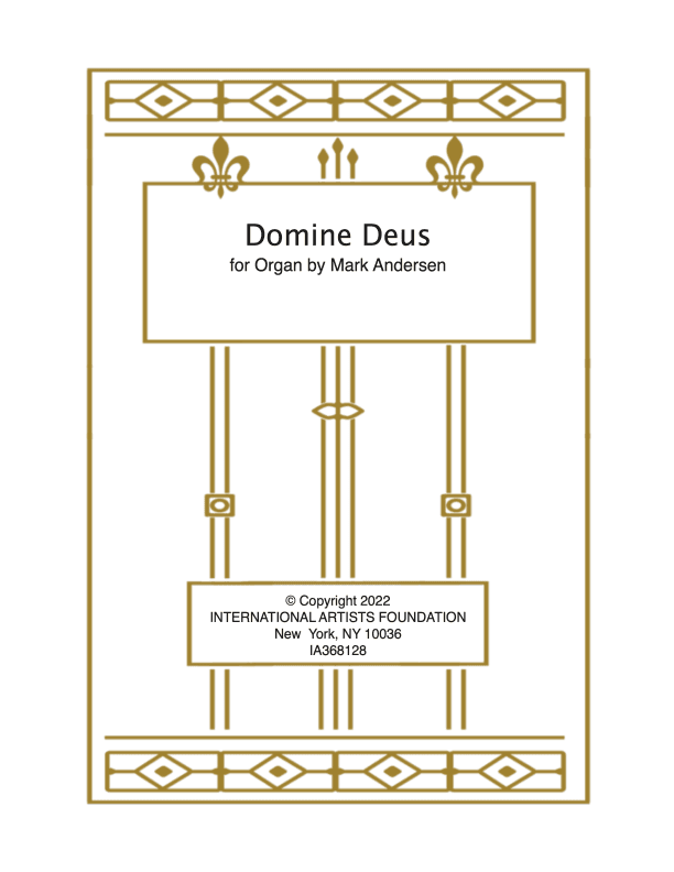 Domine Deus for organ by Mark Andersen