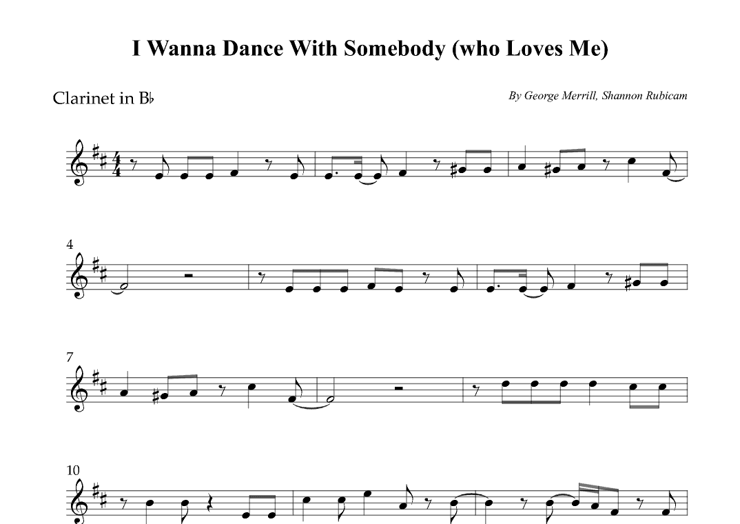 I Wanna Dance With Somebody (who Loves Me) (arr. Wesley S. SIlva)