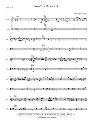 From This Moment On (arr. Fernando Britto)