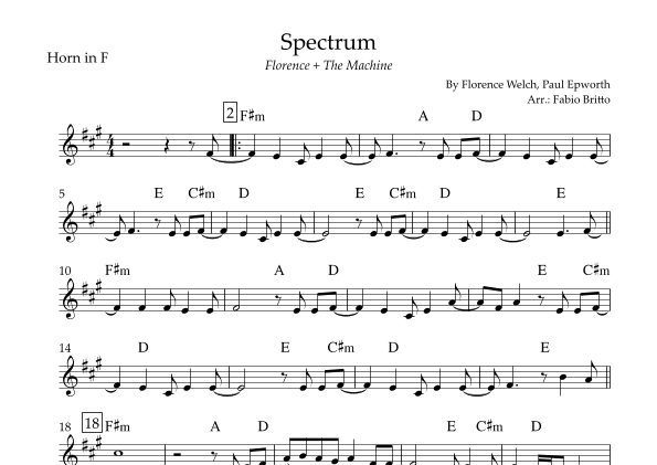 Spectrum (arr. Fabio Britto)