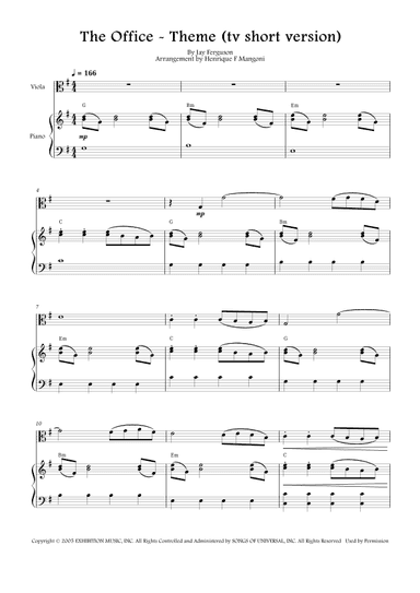 The Office - Theme (arr. Henrique F Mangoni)