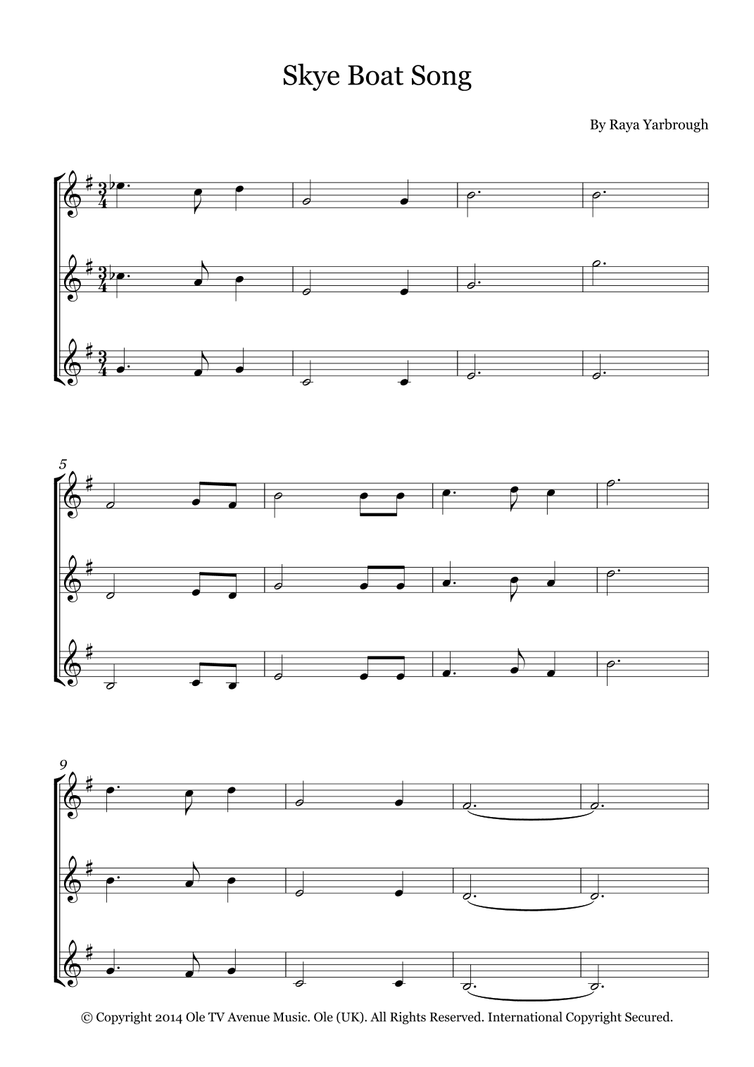 Skye Boat Song (arr. Fernanda Moura)