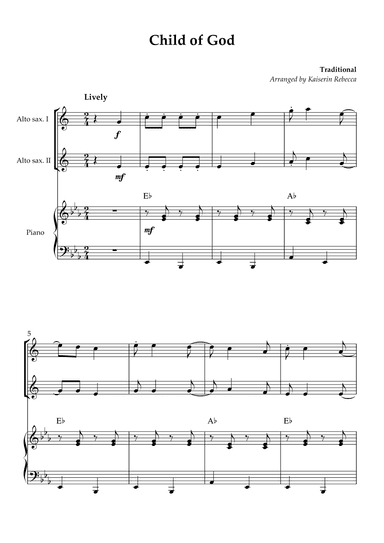 Child of God (arr. Kaiserin Rebecca)