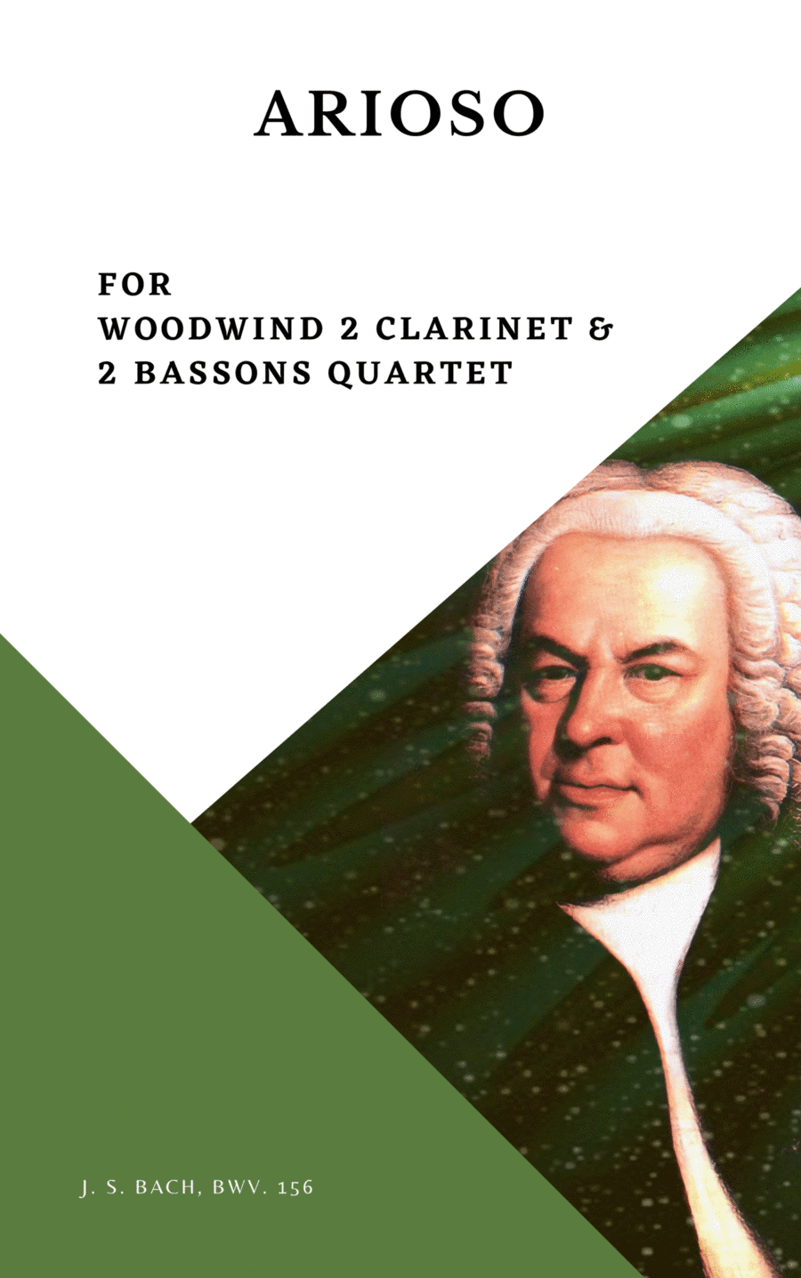 Arioso Bach Woodwind Quartet 2 Clarinets 2 Bassoons (arr. Woods Only)