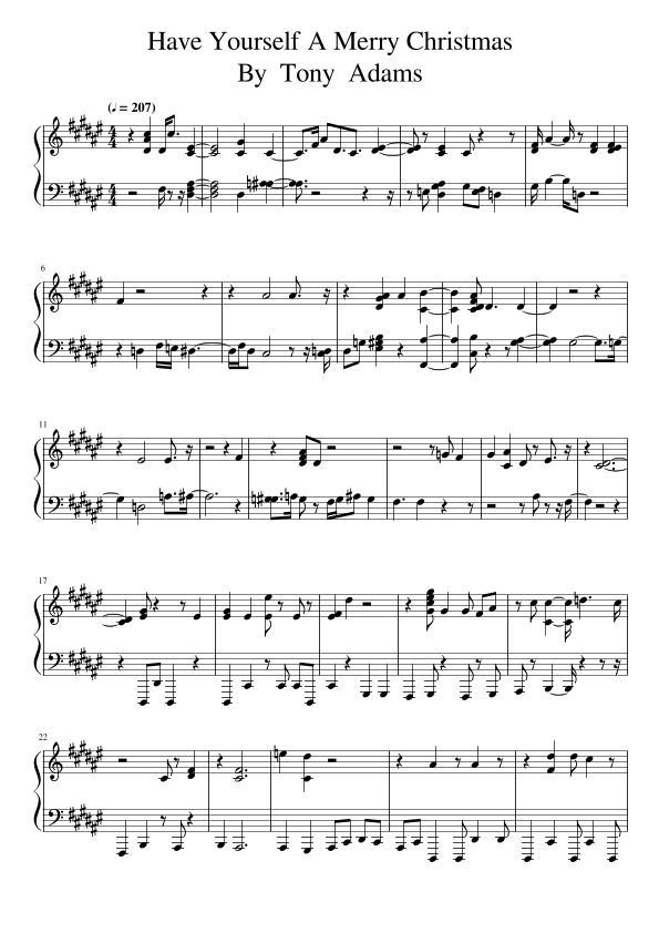 Have Yourself A Merry Christmas