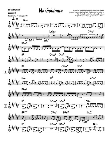 No Guidance (arr. Katsumi WF)