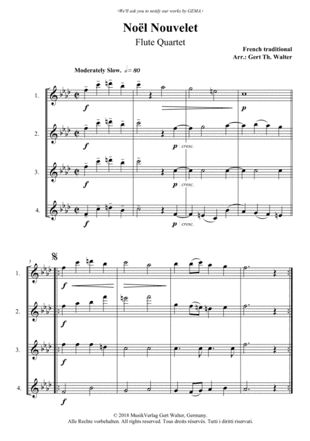 Noel Nouvelet (arr. Gert Th. Walter)