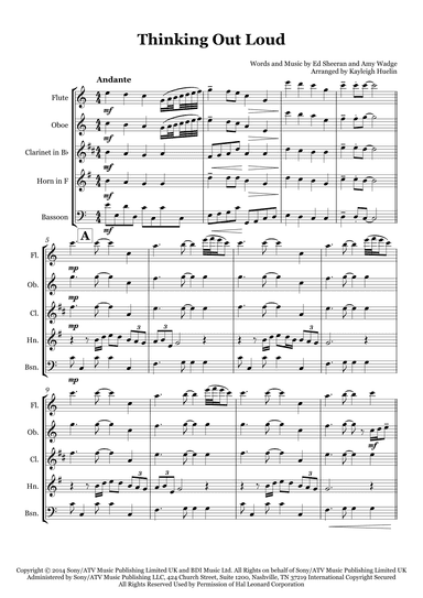 Thinking Out Loud (arr. Kayleigh Huelin)