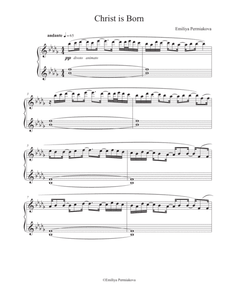 "Christ is Born" music by Emiliya Permiakova
