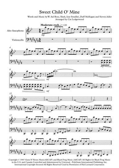Sweet Child O' Mine (arr. Cat Ledgerwood)
