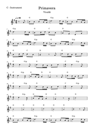 Primavera (arr. Fabio Eduardo de Oliveira)