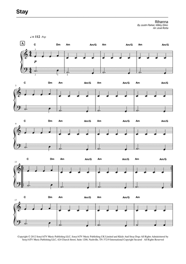 Stay (arr. José Rotta)