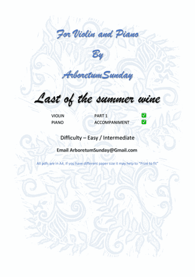 Last Of The Summer Wine Theme (arr. ArboretumSunday)