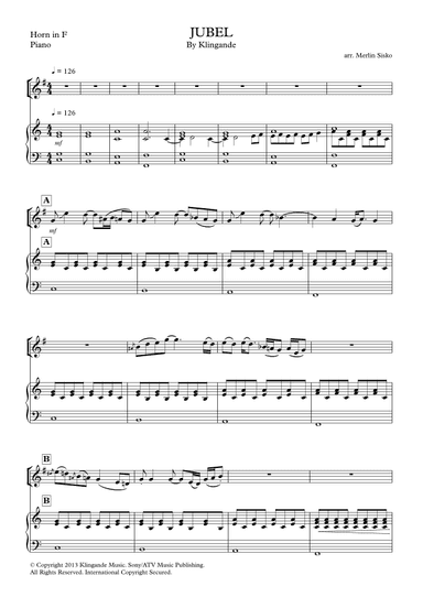 Jubel (arr. Merlin Sisko)